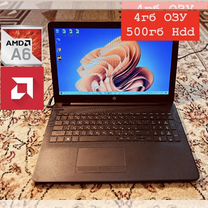 Мощный Ноутбук Hp Amd A6-9220/4гб/500гб/R4