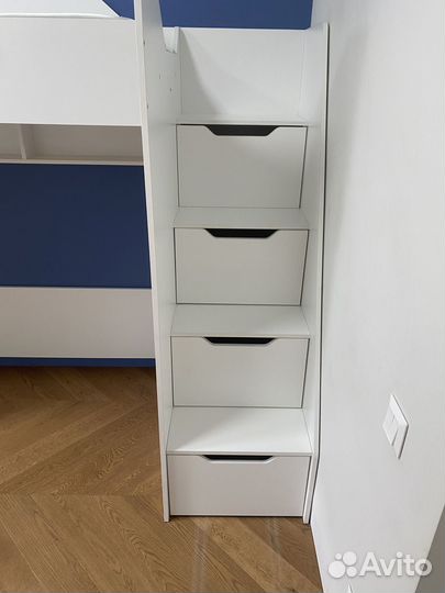 Кровать-чердак коллекции Мозаика с матрасом Robby