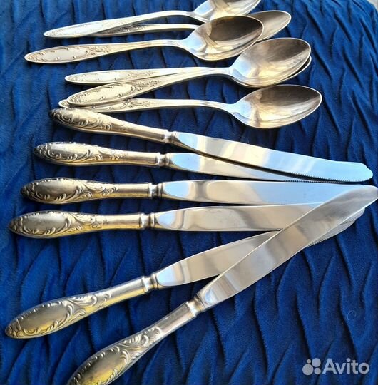 Нейзильбер +серебро. Столовые приборы СССР