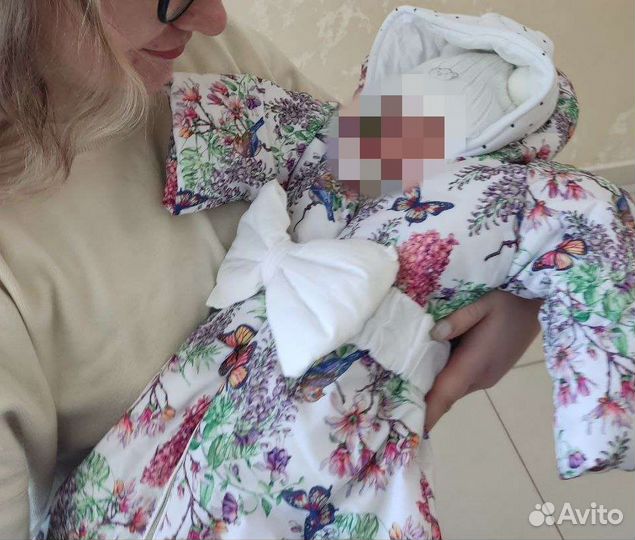 Бант для конверта на выписку