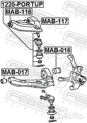 Сайлентблок MAB-116 MAB-116 Febest