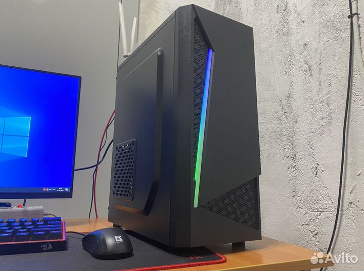Игровой Комп: Rx580 8gb, Intel, черный, accord