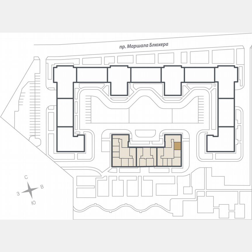 1-к. квартира, 39 м², 6/16 эт.