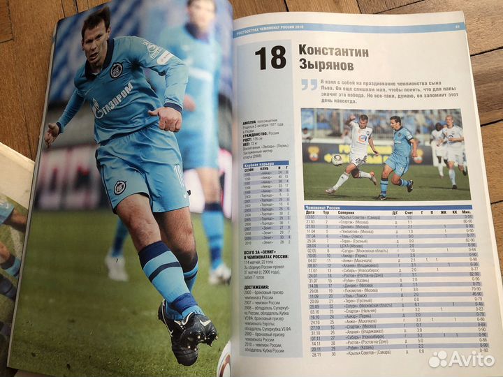 Газеты, журнал и плакат про Зенит 2010