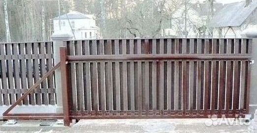Откатные ворота с монтажом и фундаментом под ключ