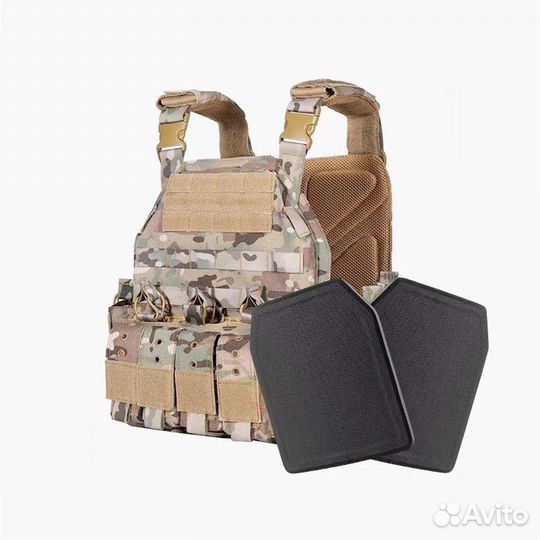 Бронежилет Yakeda бр-5 с плитами, все цвета