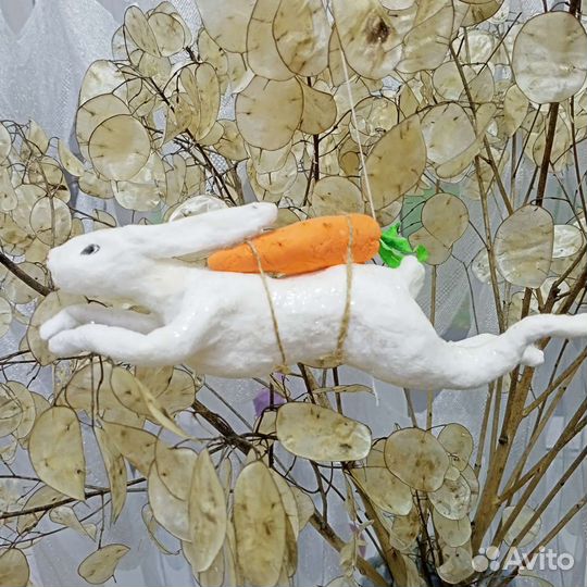 Заяц.Ватная игрушка