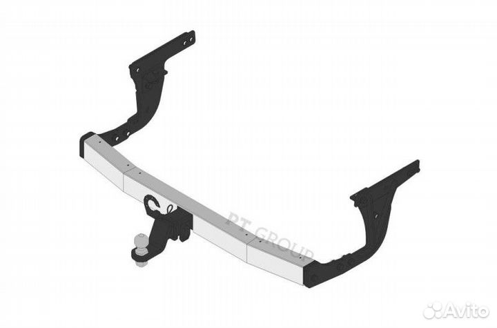 Фаркоп volkswagen Taos 2021- съемный квадрат (накл