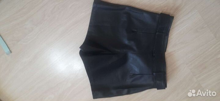 Шорты женские кожаные