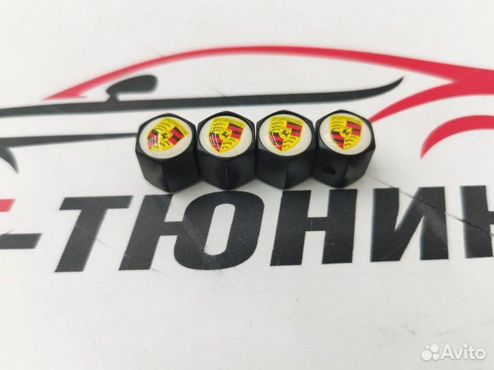 Колпачки на ниппель Porsche с защитой от кражи