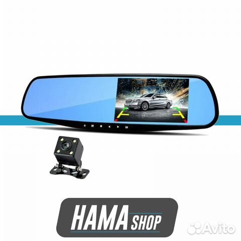 Видеорегистратор и камера з/х в зеркале з/в Forcar