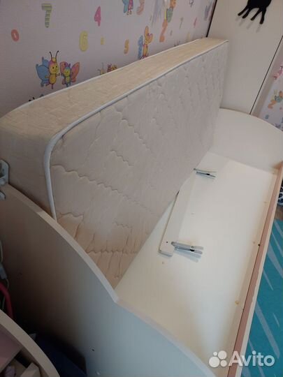 Детская кровать, с матрасом