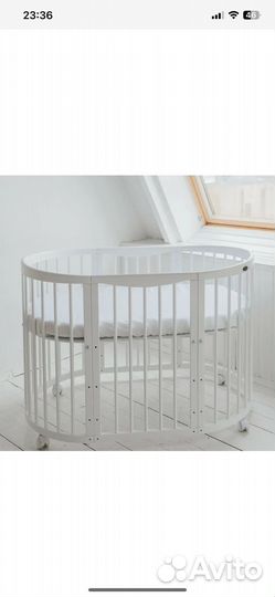 Детская кроватка круглая