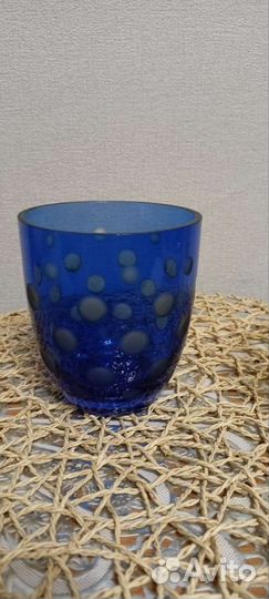 Ваза,салфетница стакан горох Кобальт