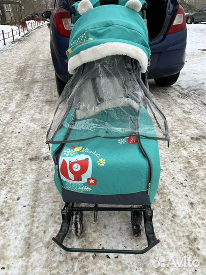 Санки коляска nika 7-6