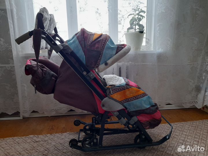 Детские санки коляска