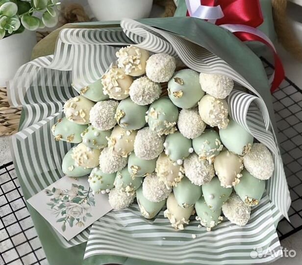 Съедобные букеты / клубника в шоколаде