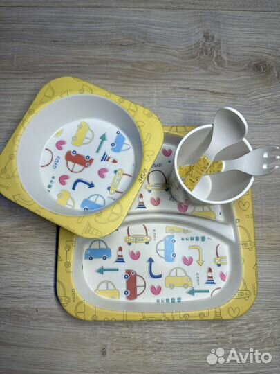 Набор детской бамбуковой посуды