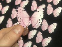 Бабочки для букета розовые