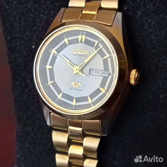 Sitizen 7 Eagle женские автоподзавод позолота