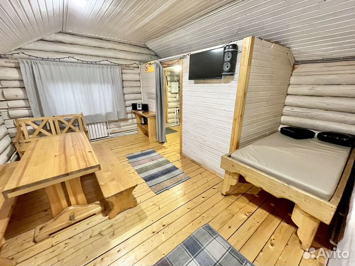 Русские бани с беседками и мангалами