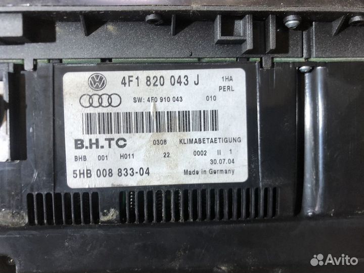Блок управления климатом Audi A6 c6 Q7