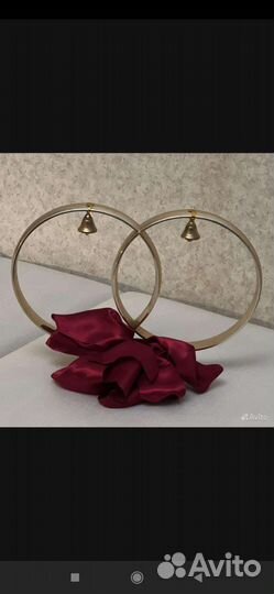 Кольца на машину свадебные