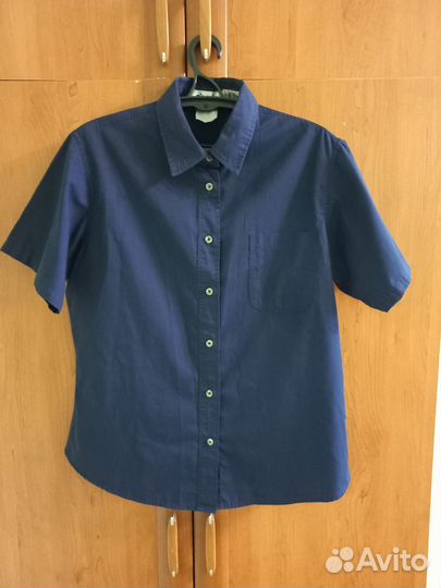 Рубашка темно-синяя