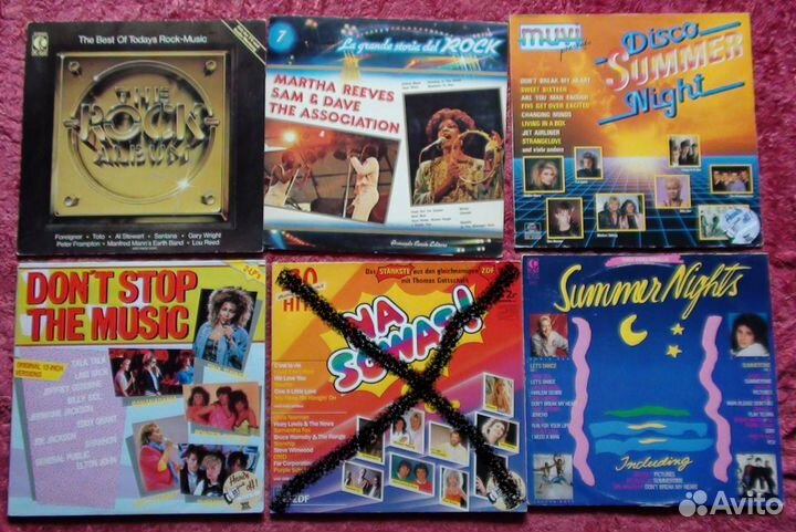 Фирменные сборники диско, поп, рок музыки (73-92)