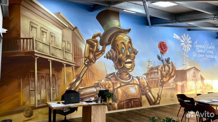 Художественная роспись стен Быстро и качественно