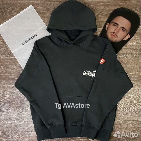 Худи Cav Empt серое темное new