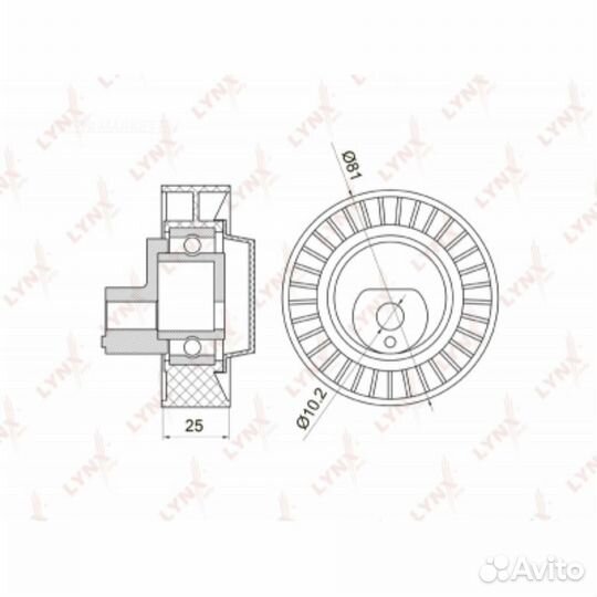 Lynxauto PB-7003 Ролик обводной приводного ремня