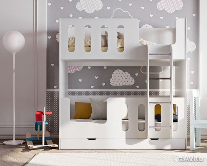 Кроватка двухярусная детская новая