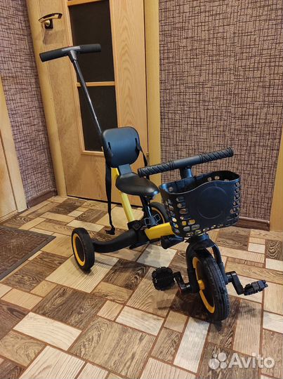 Детский беговел-велосипед 4 в 1 с родительской руч