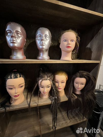 Голова манекен с волосами