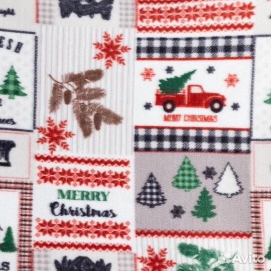 Плед новогодний 150х180 2 расцветки