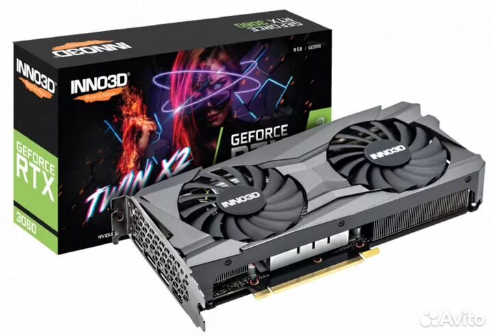 Видеокарта Inno3D nvidia GeForce RTX 3060 twin X2