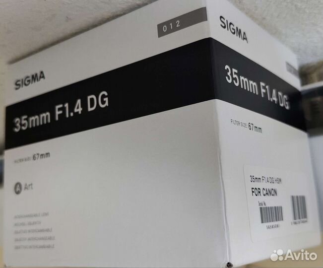 Sigma AF 35mm f/1.4 DG HSM ART Canon EF, новый