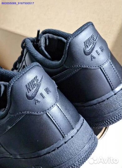 Кроссовки Nike Air Force 1 Black оригинал