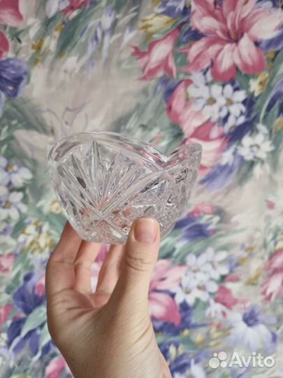 Салатник хрустальный СССР ваза для конфет
