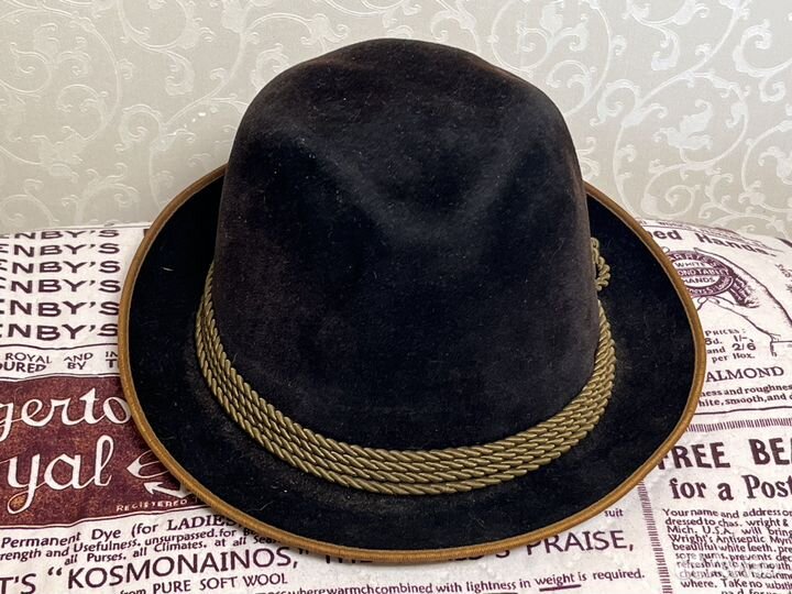 Баварская шляпа,д.54 см, черная, нюанс