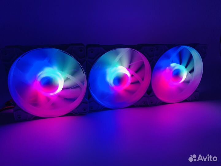 Корпусные вентиляторы с RGB подсветкой 120мм