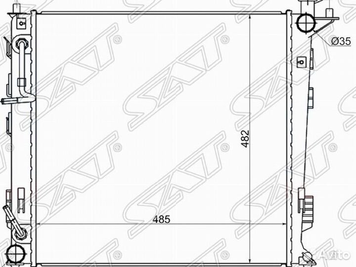 Радиатор охлаждения и диффузор