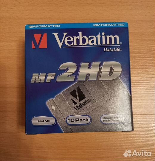 10 дискет Verbatim 3.5