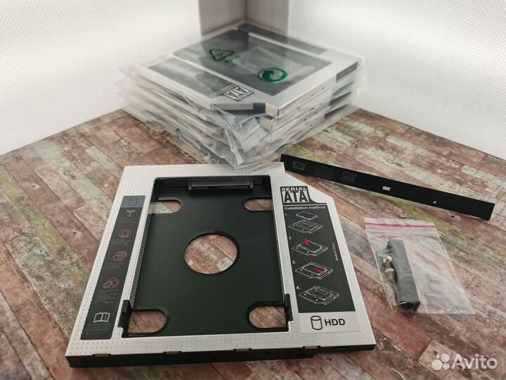 HDD салазки для ноутбука 9,5 и 12,7мм