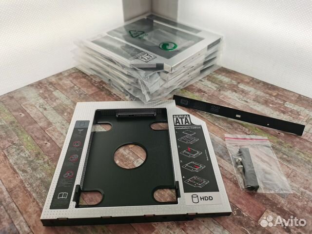 HDD салазки для ноутбука 9,5 и 12,7мм