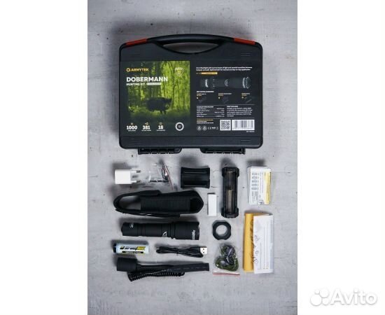 Фонарь armytek dobermann hunting KIT(белый свет )