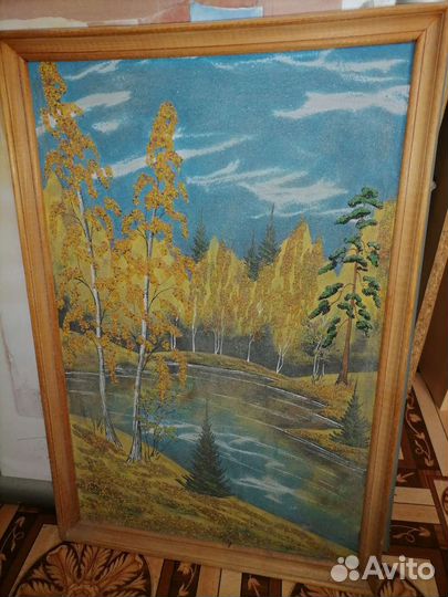 Картины, репродукция, вышивка, инкрустация