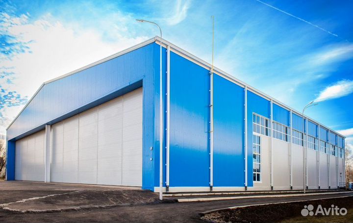 Ангары теплые/Холодные (сэндвич-панели) арт8242