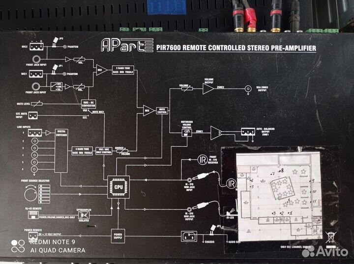 Двухзонный микшер-предусилитель Apart PIR-7600